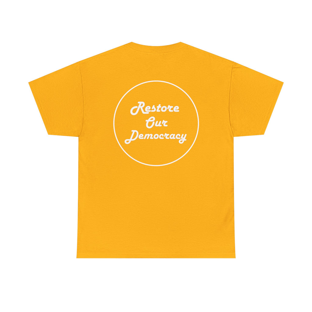 Political Protest T-Shirt — "No Thrones. No Crowns. No Kings." Democracy Shirt