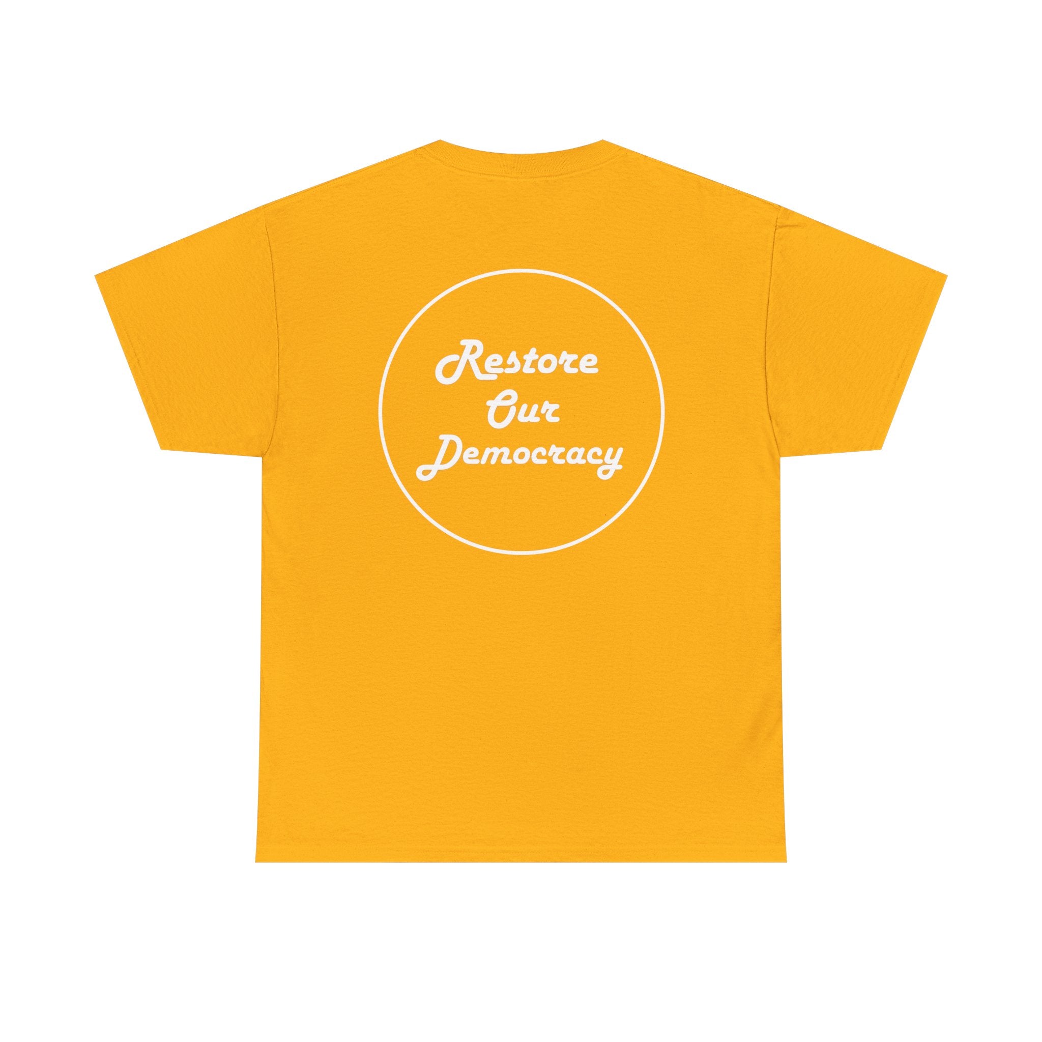 Political Protest T-Shirt — "No Thrones. No Crowns. No Kings." Democracy Shirt