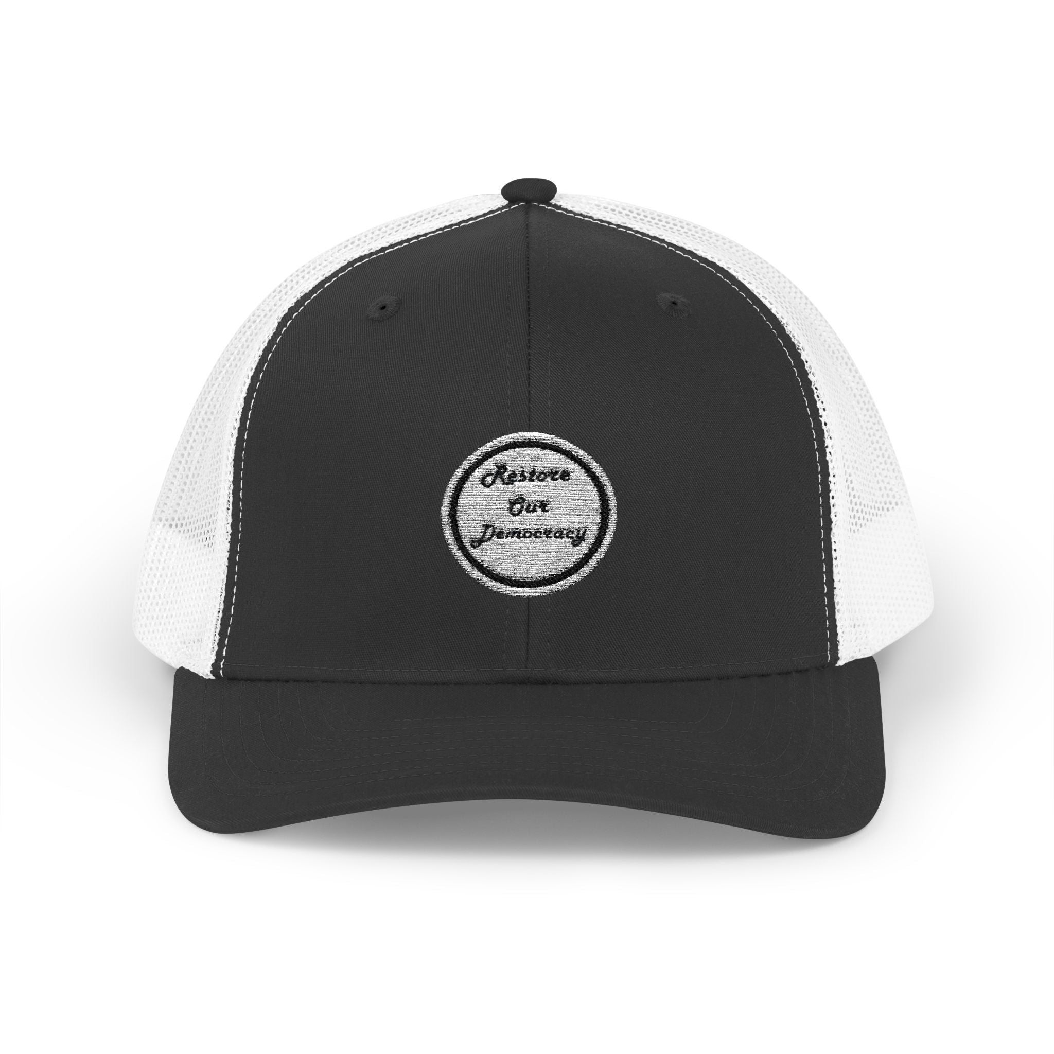 Restore Our Democracy - Trucker Black Cap