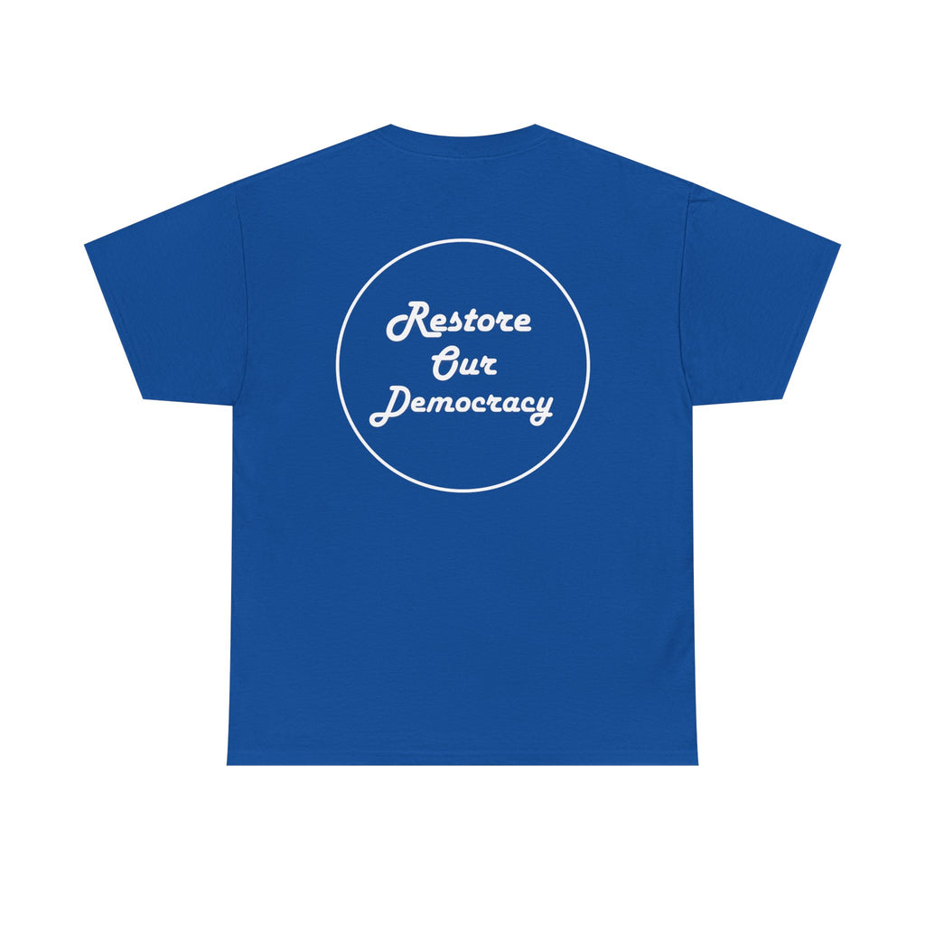 Political Protest T-Shirt — "No Thrones. No Crowns. No Kings." Democracy Shirt