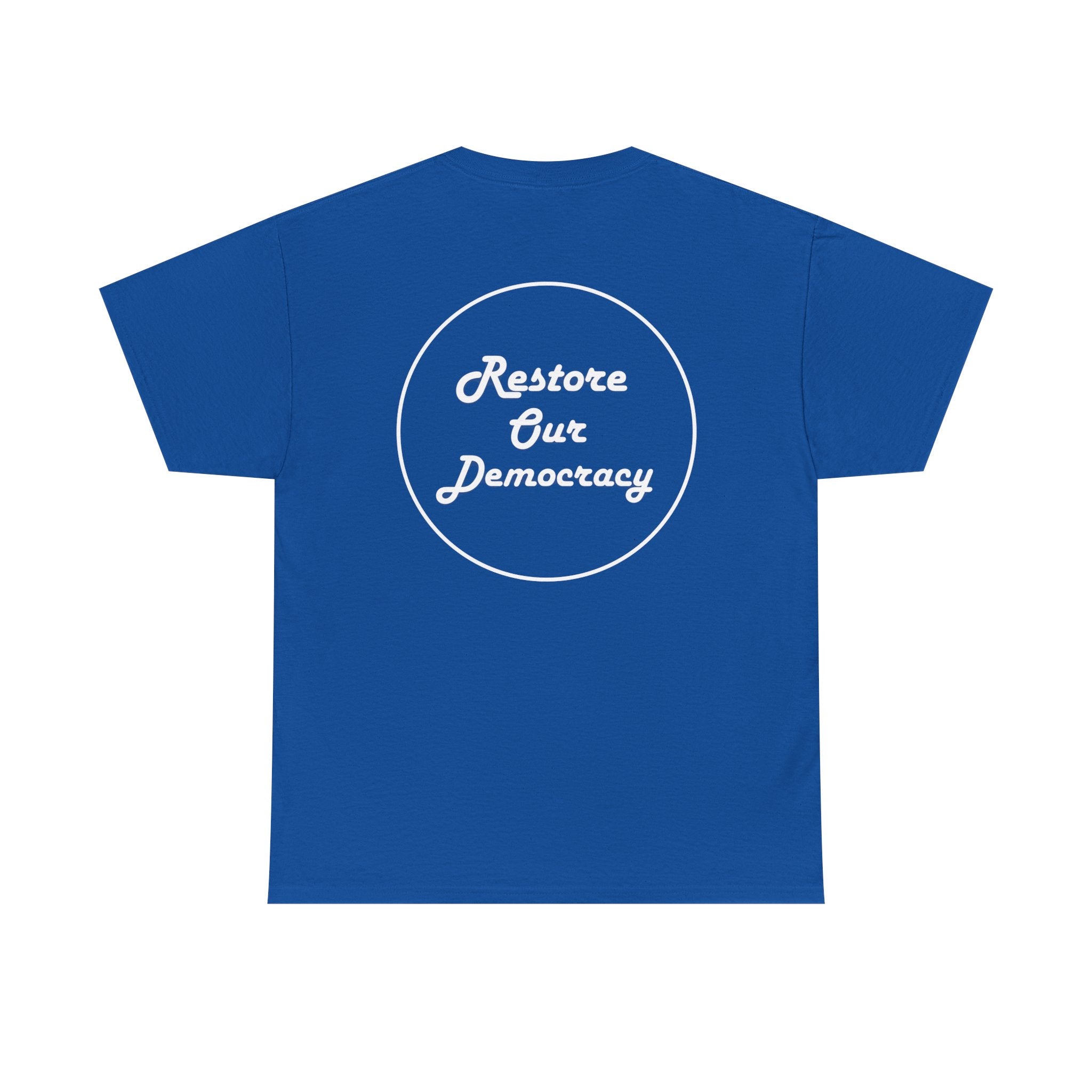 Political Protest T-Shirt — "No Thrones. No Crowns. No Kings." Democracy Shirt