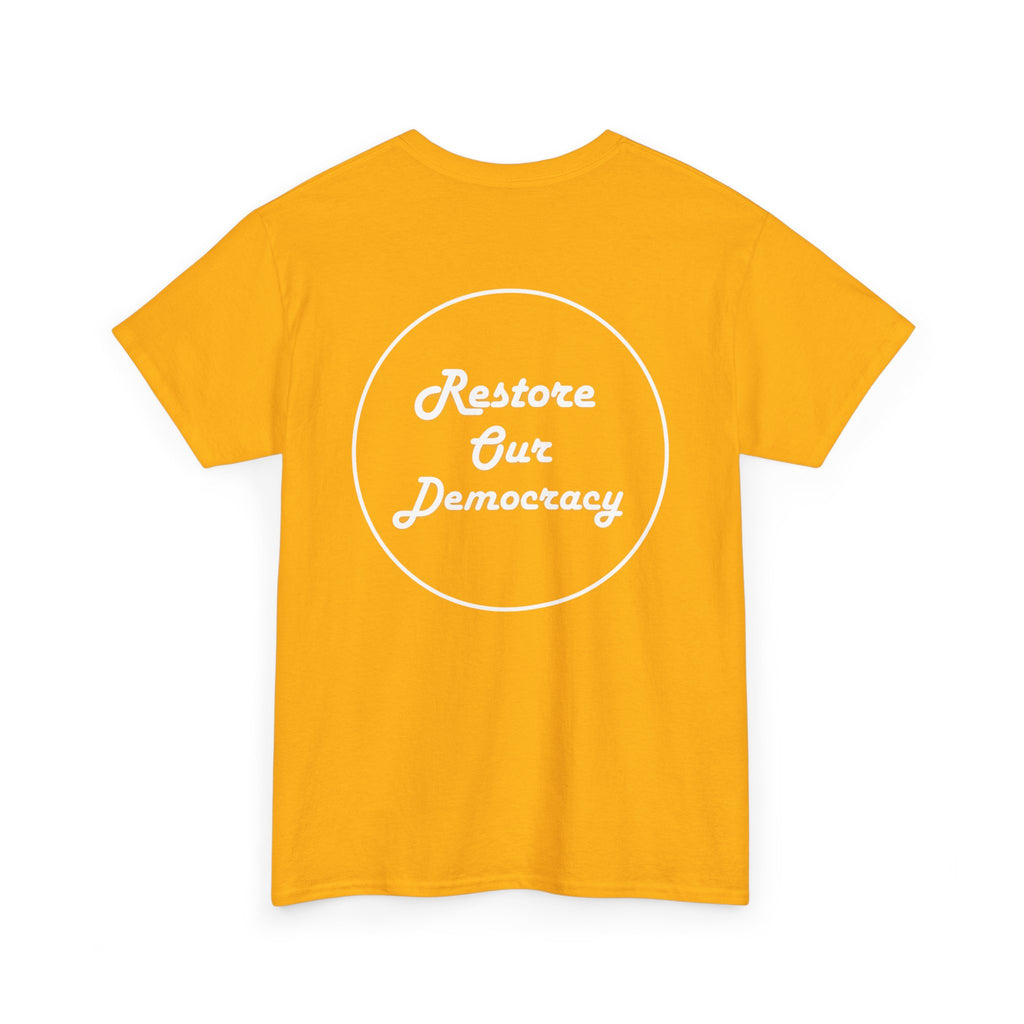 Political Protest T-Shirt — "No Thrones. No Crowns. No Kings." Democracy Shirt