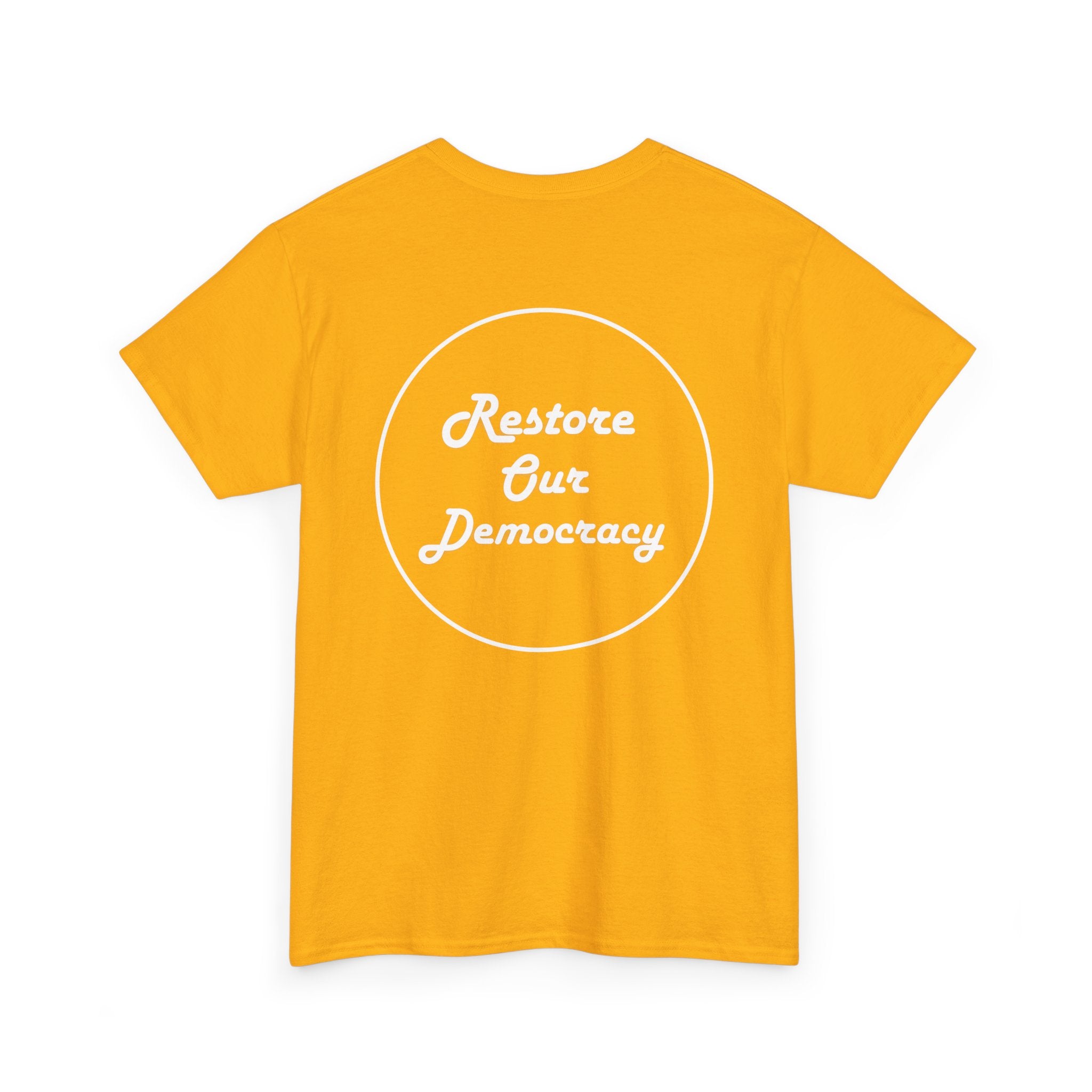 Political Protest T-Shirt — "No Thrones. No Crowns. No Kings." Democracy Shirt