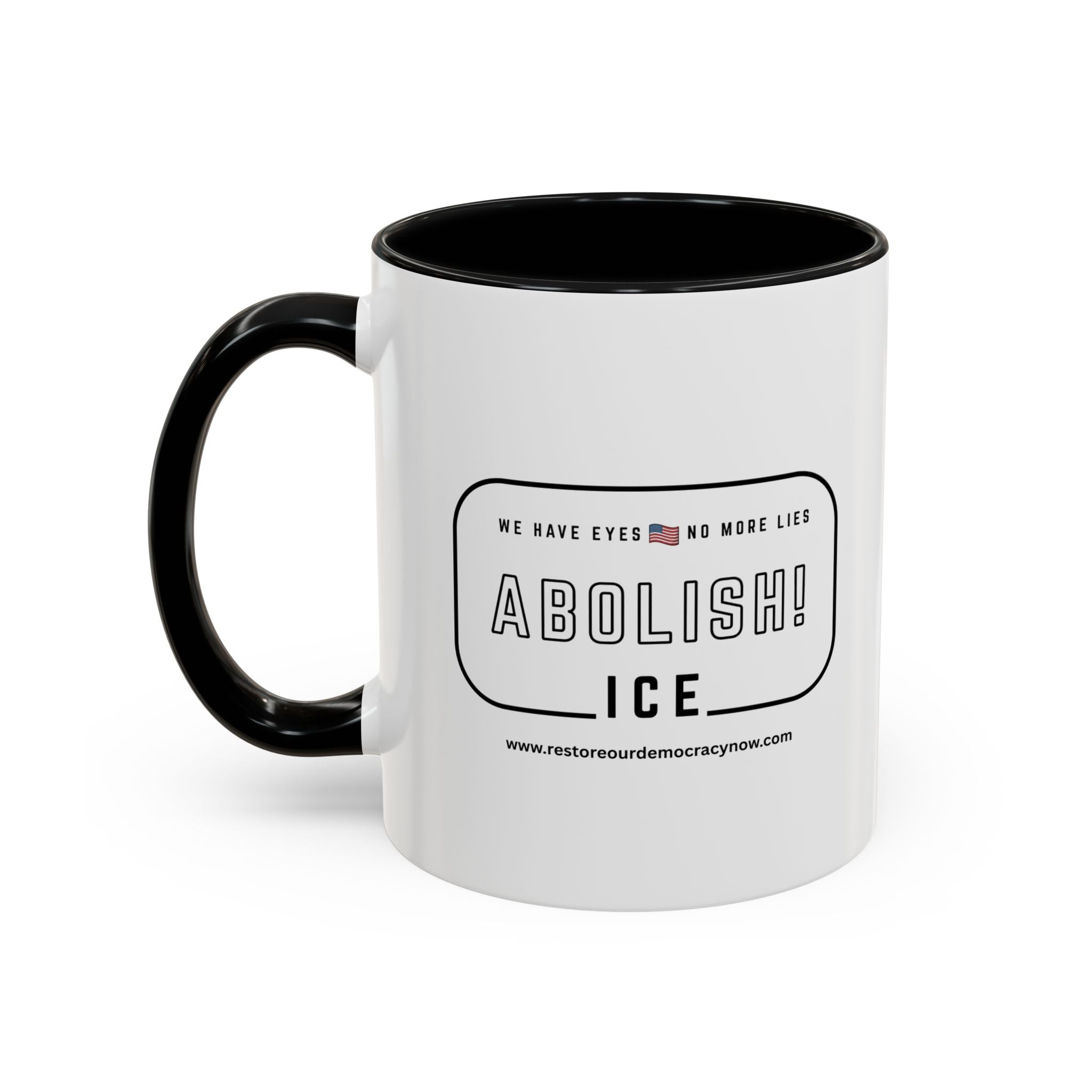 Abolish ICE Coffee Mug — Political Statement Accent Mug