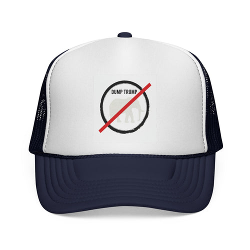Anti-Trump Trucker Hat – Red, White & Blue Political Protest Cap