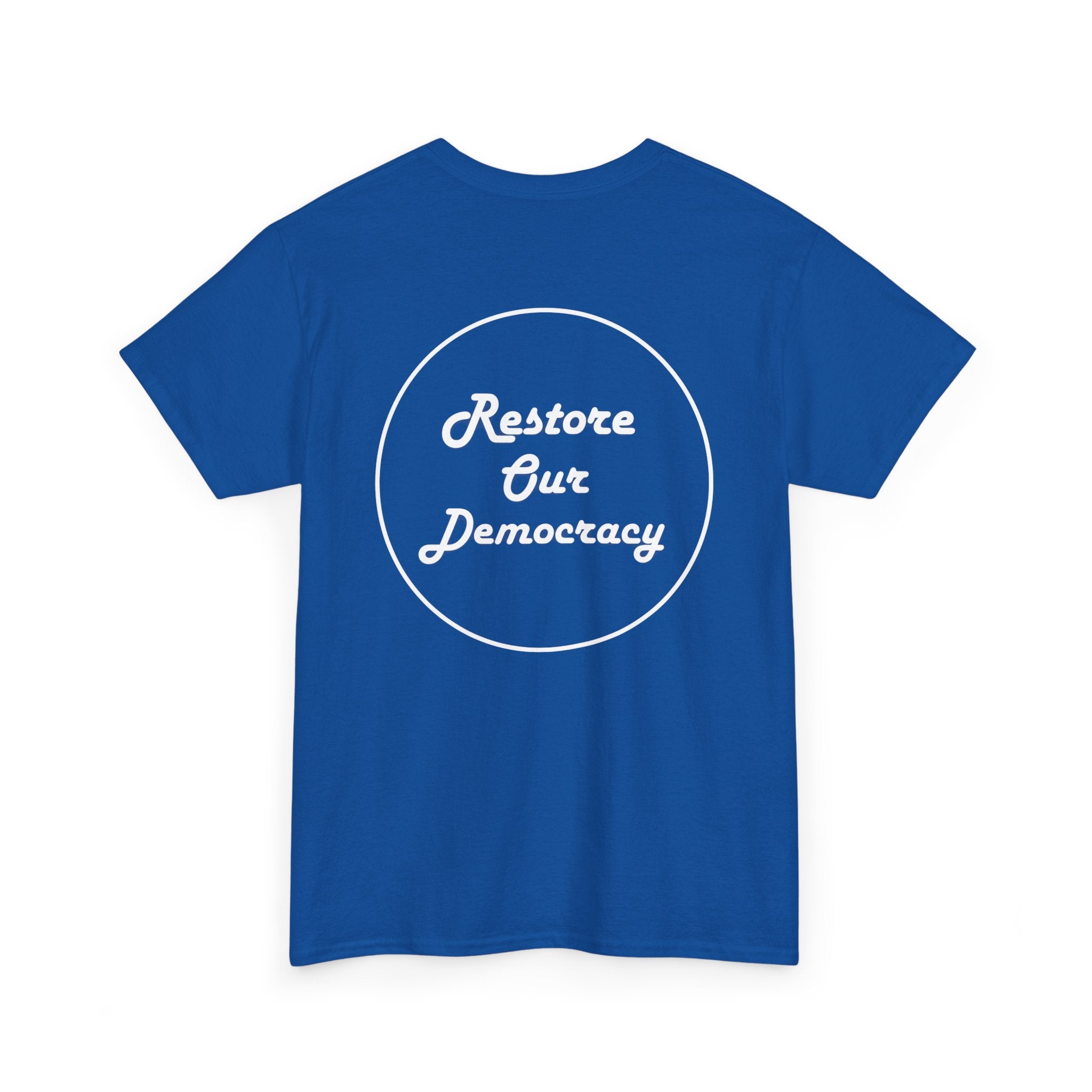Political Protest T-Shirt — "No Thrones. No Crowns. No Kings." Democracy Shirt