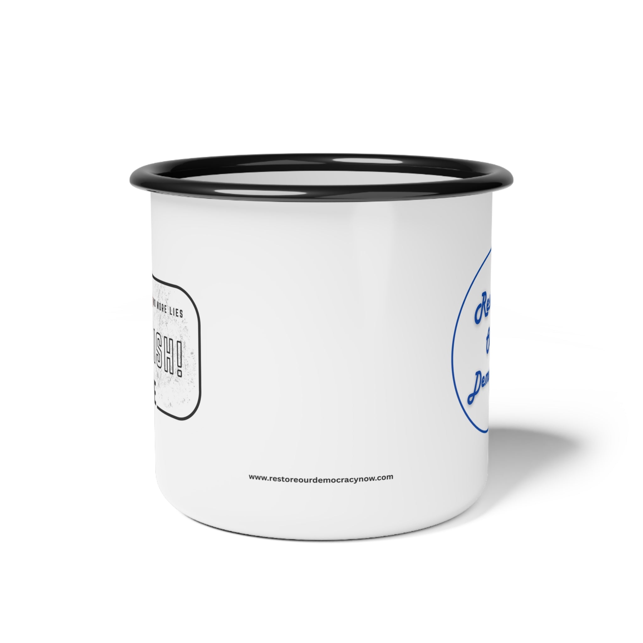 “Restore Our Democracy” Political Camping Mug