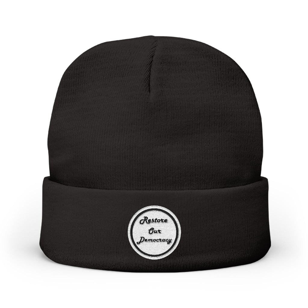Restore our Democracy' Knit Beanie Hat